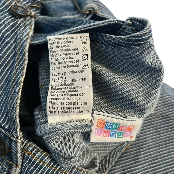 Vintage Small Steps Railroad Stripe Overalls – 24M | T is for Trucks - Picture 8 of 8